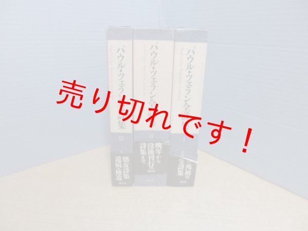 画像1: パウル・ツェラン全詩集　全3冊揃　中村朝子 訳 (1)