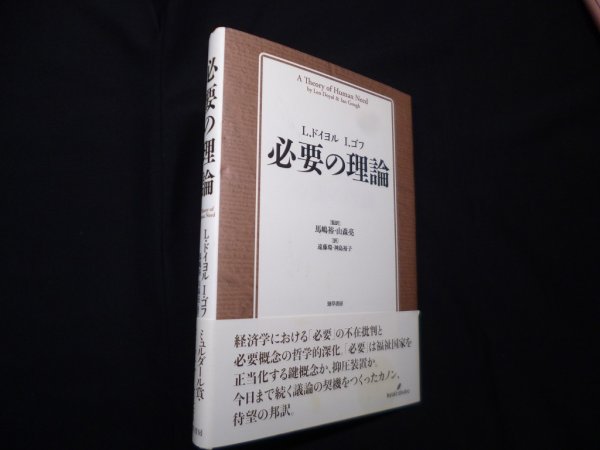 画像1: 必要の理論　L.ドイヨル 他/馬嶋裕 他訳 (1)